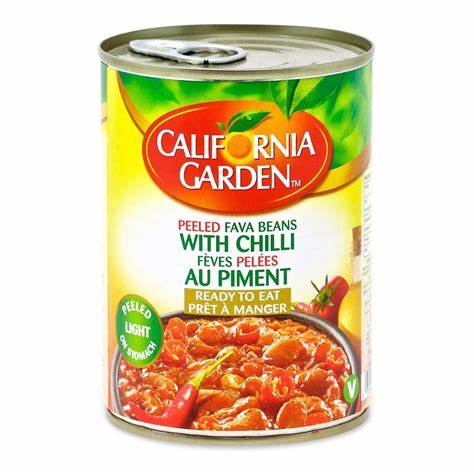 California Garden Fava Beans with Chili 24×454 g