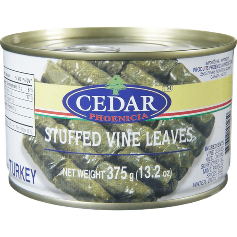 CEDAR STUFFED VINE LEAVES 6X1.9KG