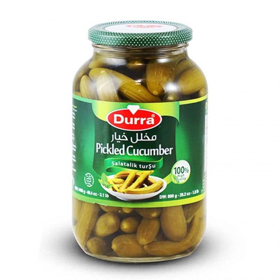 DURRA CUCUMBER PICKLES 1400G Glass | EGYCAN