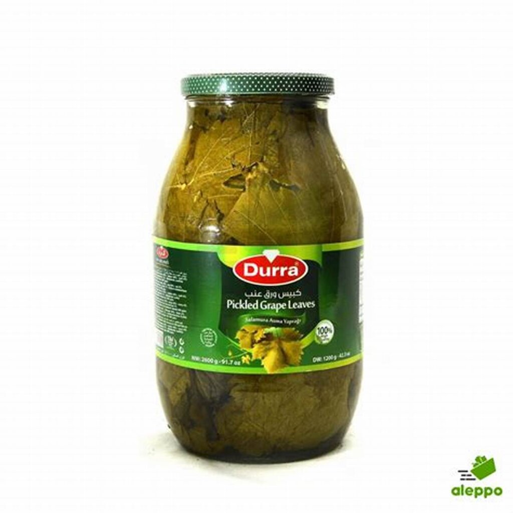 DURRA PICKLED GRAPE LEAVES 4X2600G Glass